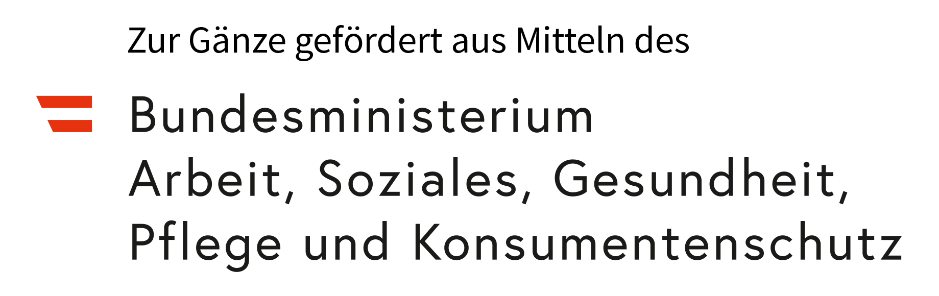 Gefördert aus Mitteln des Bundesministeriums für Soziales, Gesundheit, Pflege und Konsumentenschutz